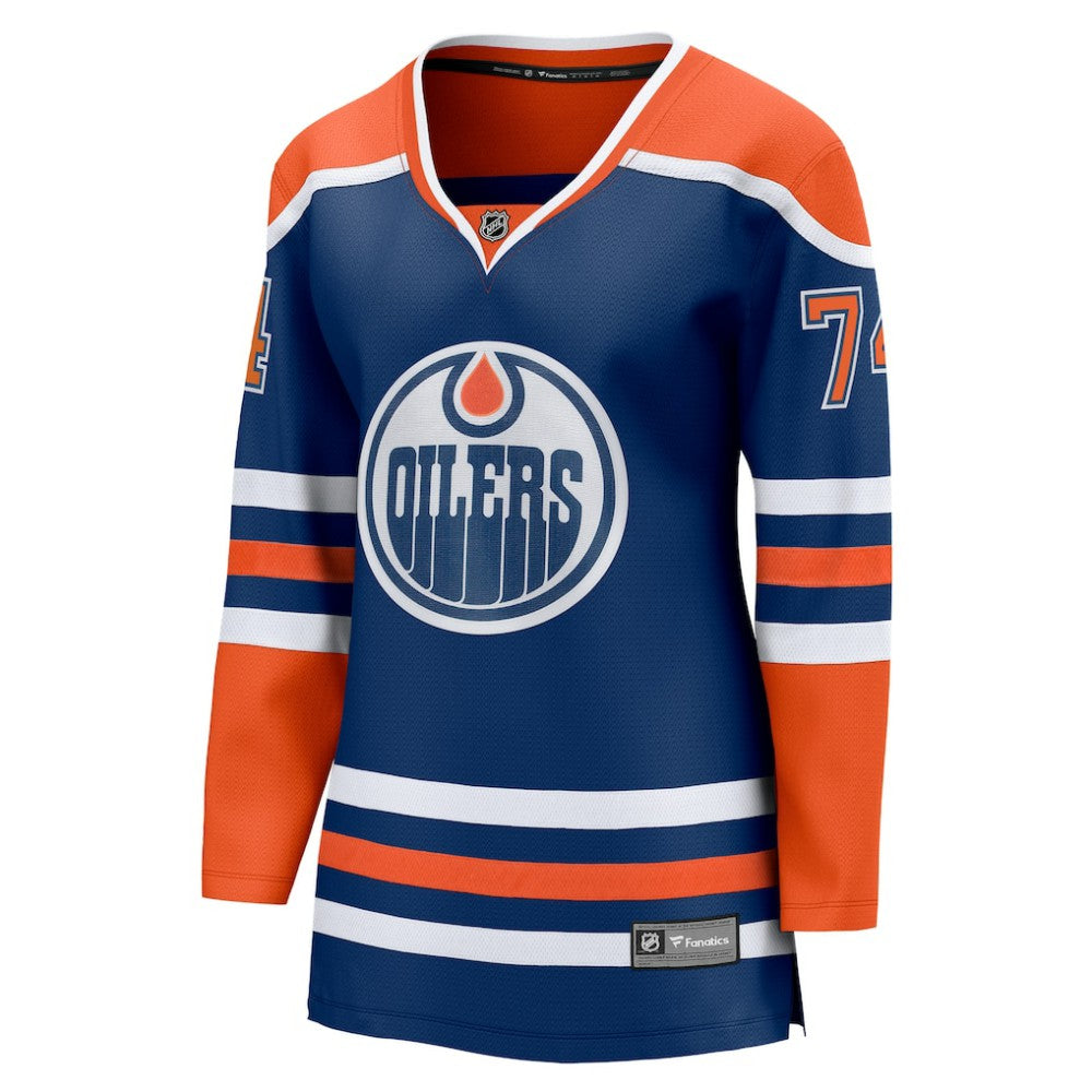 Stuart Skinner Edmonton Oilers Fanatics Women's Home Breakaway Player Jersey Royal