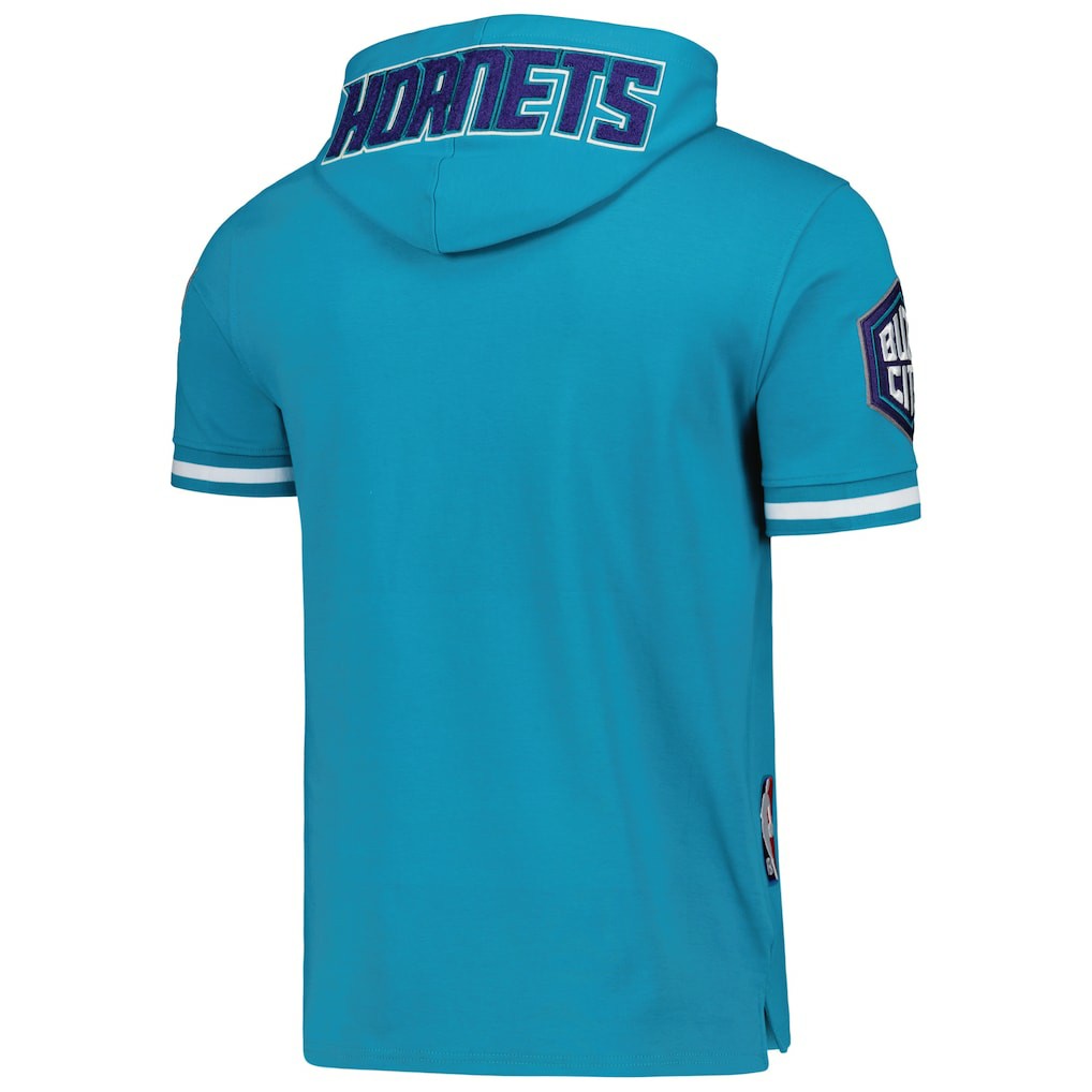 LaMelo Ball Charlotte Hornets Pro Standard Name & Number Short Sleeve Pullover Hoodie - Teal sale