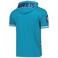 LaMelo Ball Charlotte Hornets Pro Standard Name & Number Short Sleeve Pullover Hoodie - Teal sale