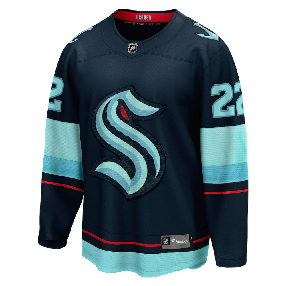 Oliver Bjorkstrand Seattle Kraken Fanatics Home Breakaway Player Jersey Deep Sea Blue