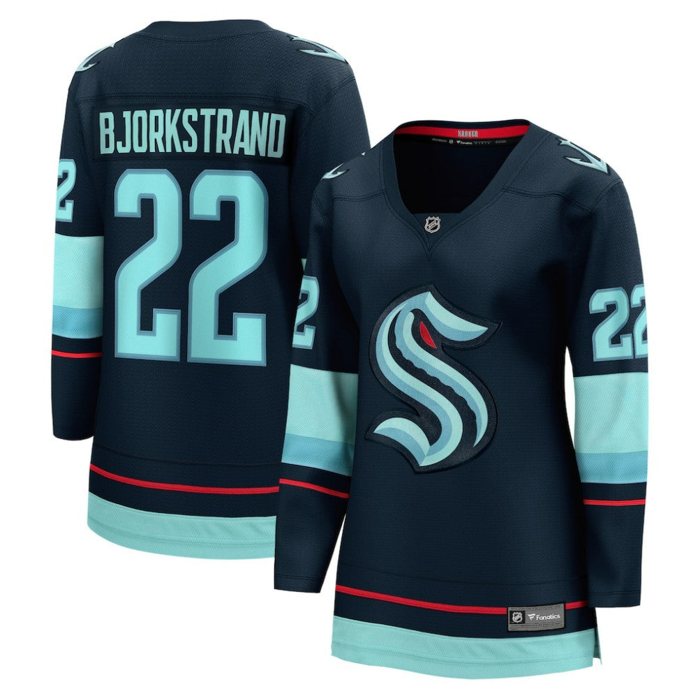 Oliver Bjorkstrand Seattle Kraken Fanatics Women's Home Breakaway Player Jersey Deep Sea Blue