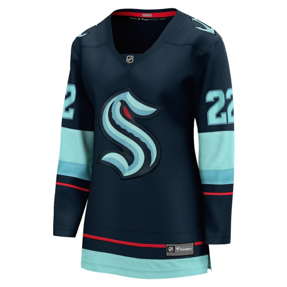 Oliver Bjorkstrand Seattle Kraken Fanatics Women's Home Breakaway Player Jersey Deep Sea Blue