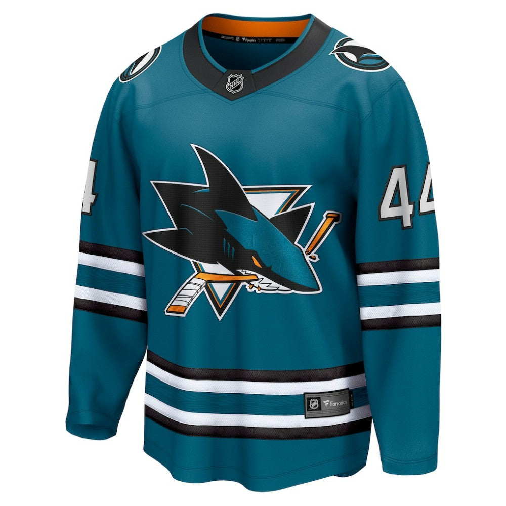 Marc-Edouard Vlasic San Jose Sharks Fanatics Home Breakaway Player Jersey Teal