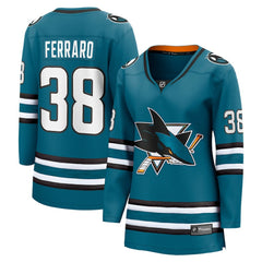 Mario Ferraro San Jose Sharks Fanatics Women's Home Breakaway Player Jersey Teal