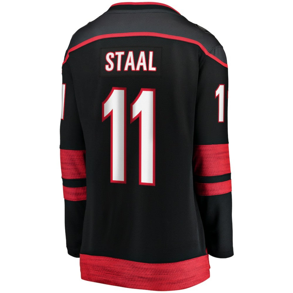 Jordan Staal Carolina Hurricanes Fanatics Women's Home Captain Patch Breakaway Player Jersey Black
