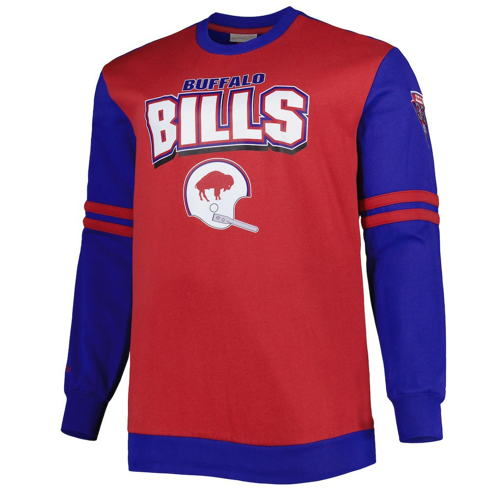Buffalo Bills Big & Tall Celebration of Champions Pullover Sweatshirt - Red/Royal sale