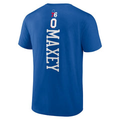 Tyrese Maxey Philadelphia 76ers Playmaker Name & Number T-Shirt - Royal on sale
