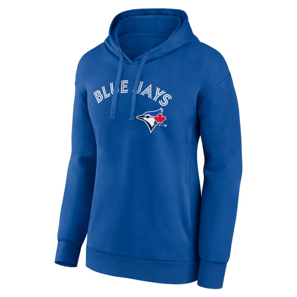 Toronto Blue Jays Women's Team Logo Lockup Pullover Hoodie - Royal