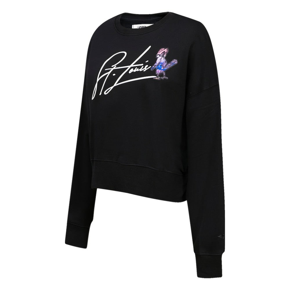 St. Louis Cardinals Pro Standard Women's City Scape Pullover Sweatshirt - Black