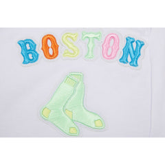 Boston Red Sox Pro Standard Women's Washed Neon Shorts - White