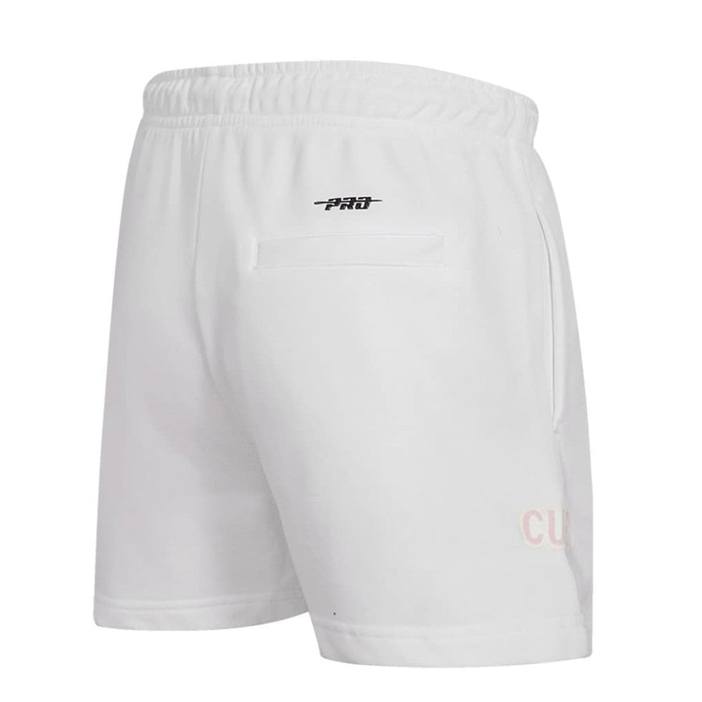 Chicago Cubs Pro Standard Women's Washed Neon Shorts - White