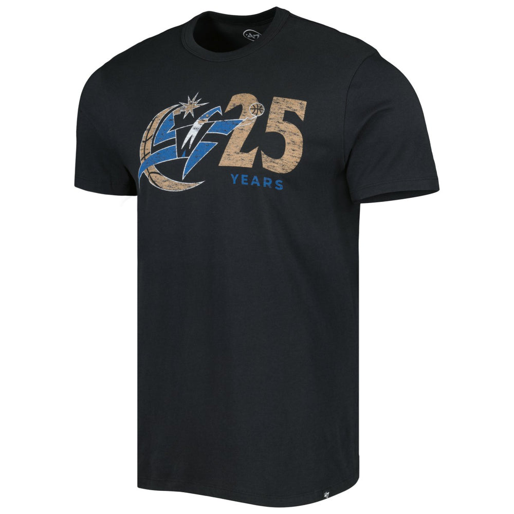 Washington Wizards '47 25th Anniversary T-Shirt - Black | 47 brand for sale