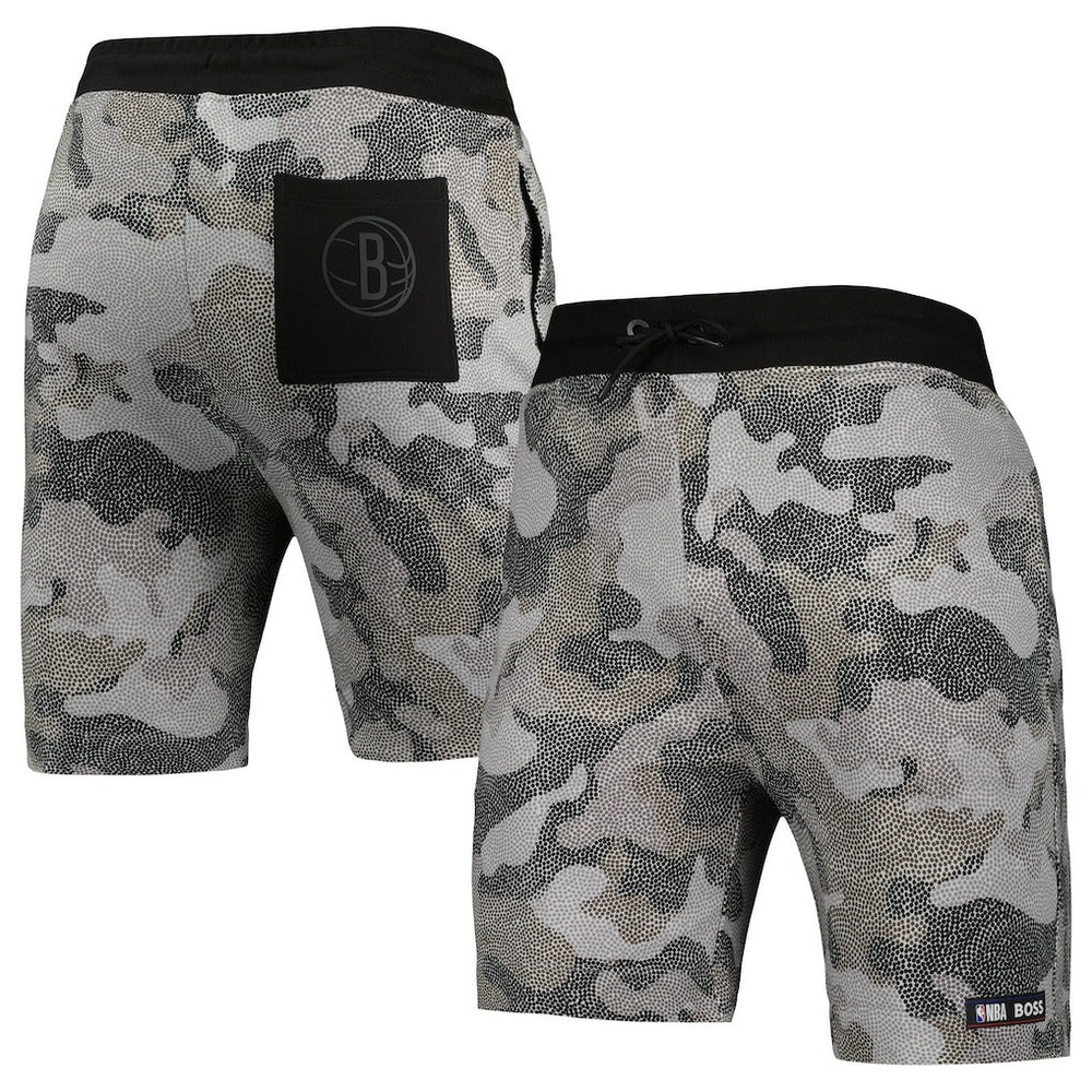 Brooklyn Nets NBA x Hugo Boss Slam Camo Shorts - Black online