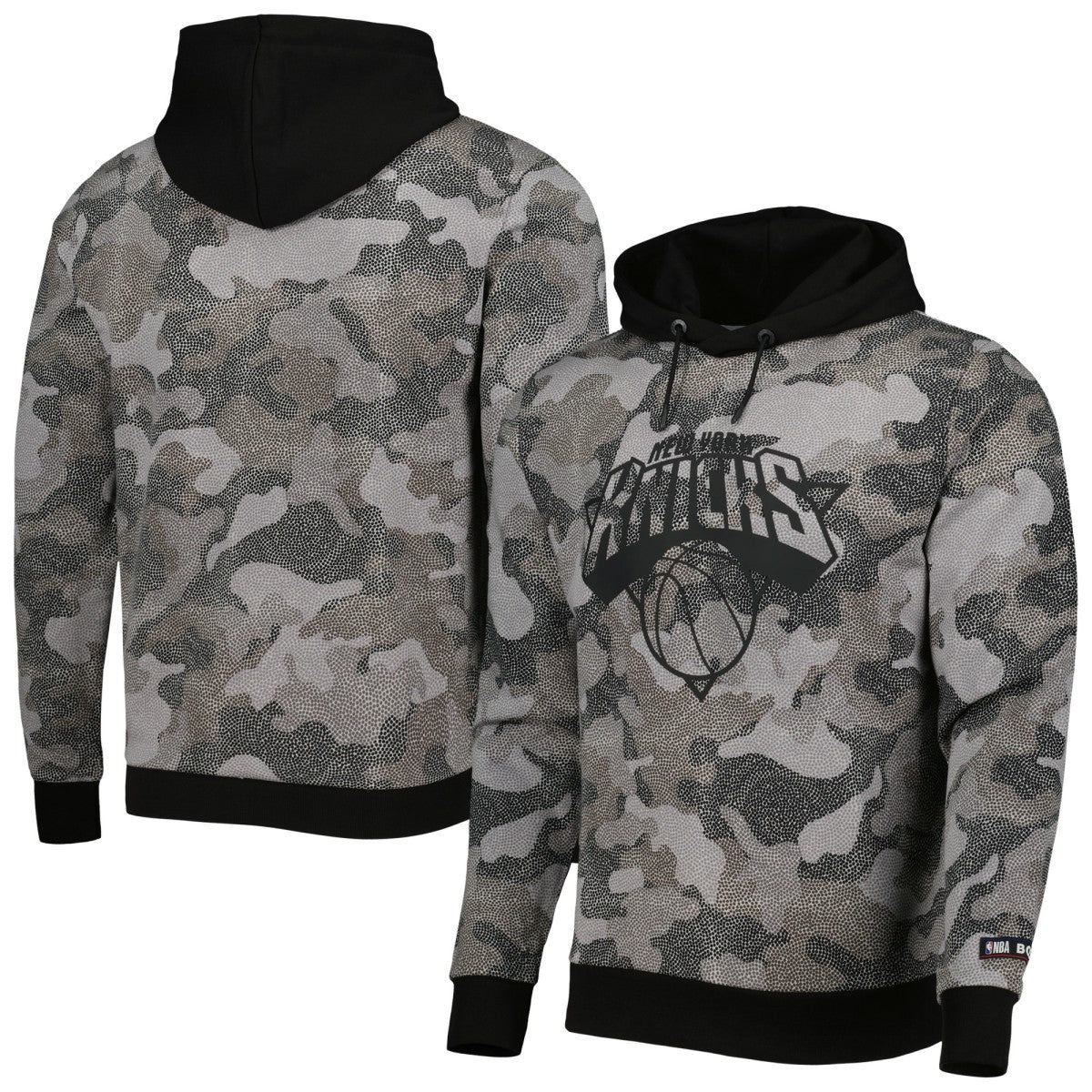 New York Knicks Hugo Boss Camo Pullover Hoodie - Black cheap