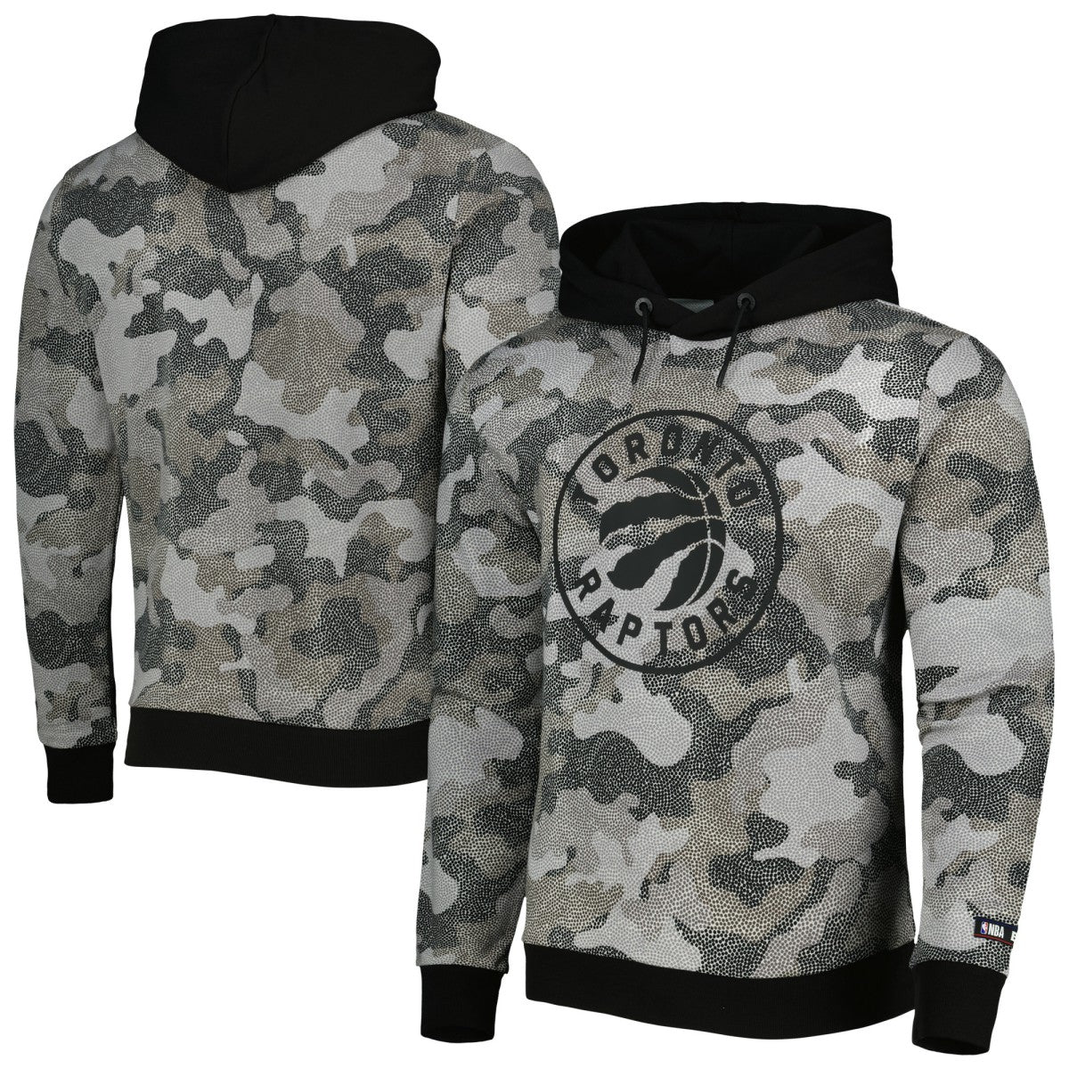 Toronto Raptors Hugo Boss Camo Pullover Hoodie - Black online