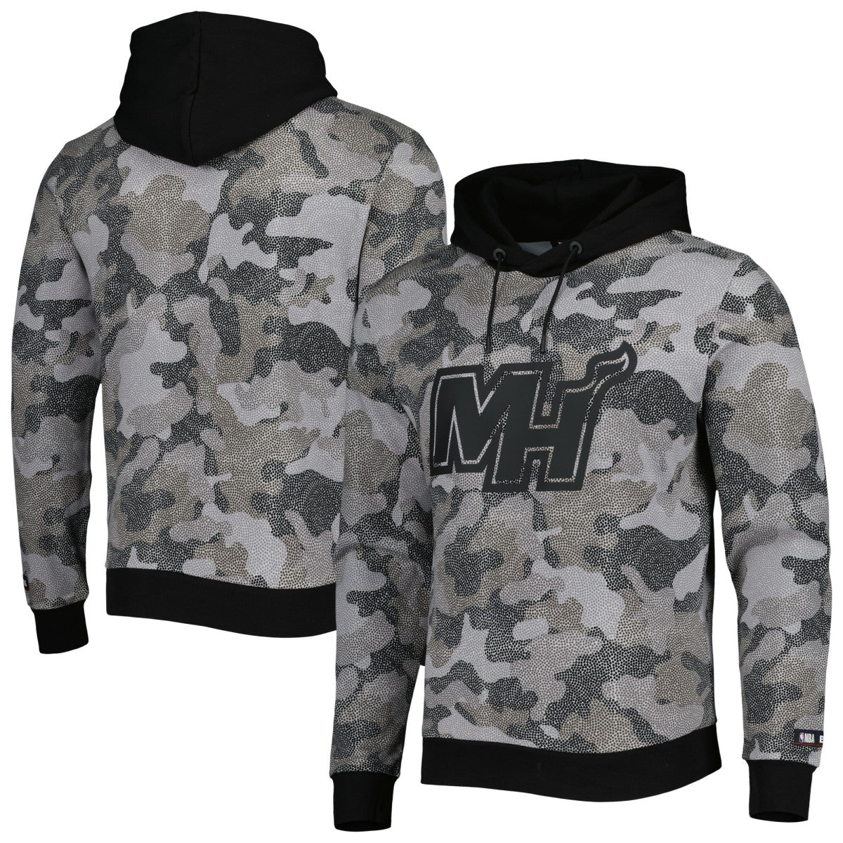 Miami Heat Hugo Boss Camo Pullover Hoodie - Black shop