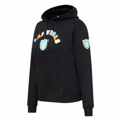 Las Vegas Raiders Pro Standard Women's Neon Fleece Pullover Hoodie - Black for sale