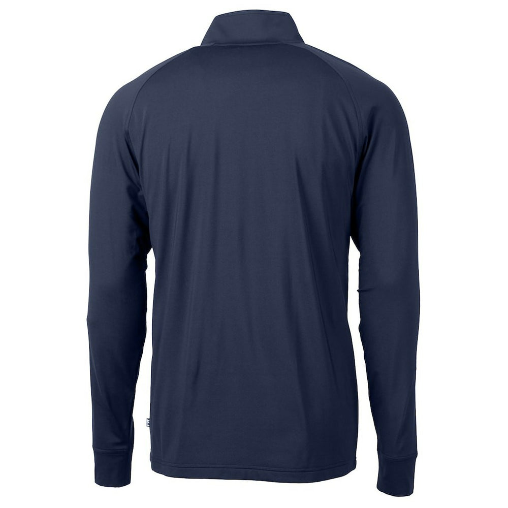 Chicago Bears Cutter & Buck Adapt Eco Knit Stretch Recycled Big & Tall Quarter-Zip Throwback Pullover Top - Navy on sale