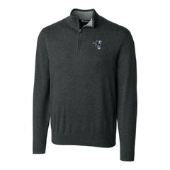 Indianapolis Colts Cutter & Buck Throwback Logo Lakemont Tri-Blend Big & Tall Quarter-Zip Pullover Sweater - Heather Charcoal cheap