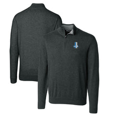 Detroit Lions Cutter & Buck Throwback Logo Lakemont Tri-Blend Big & Tall Quarter-Zip Pullover Sweater - Heather Charcoal sale