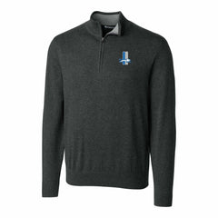Detroit Lions Cutter & Buck Throwback Logo Lakemont Tri-Blend Big & Tall Quarter-Zip Pullover Sweater - Heather Charcoal sale