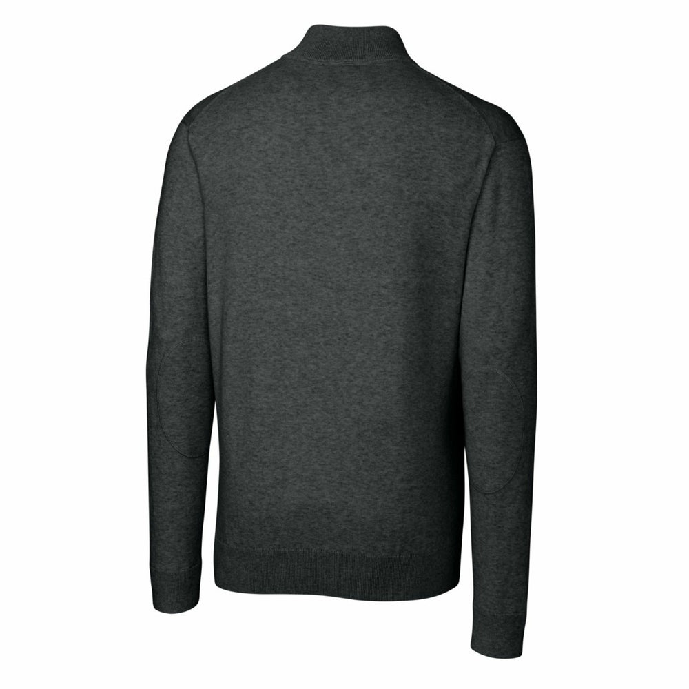 Detroit Lions Cutter & Buck Throwback Logo Lakemont Tri-Blend Big & Tall Quarter-Zip Pullover Sweater - Heather Charcoal sale