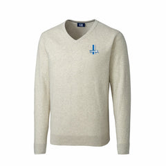 Detroit Lions Cutter & Buck Throwback Logo Lakemont Tri-Blend Big & Tall V-Neck Pullover Sweater - Oatmeal cheap
