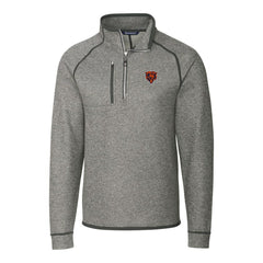 Chicago Bears Cutter & Buck Mainsail Sweater-Knit Big & Tall Half-Zip Pullover Jacket - Heather Gray outlet