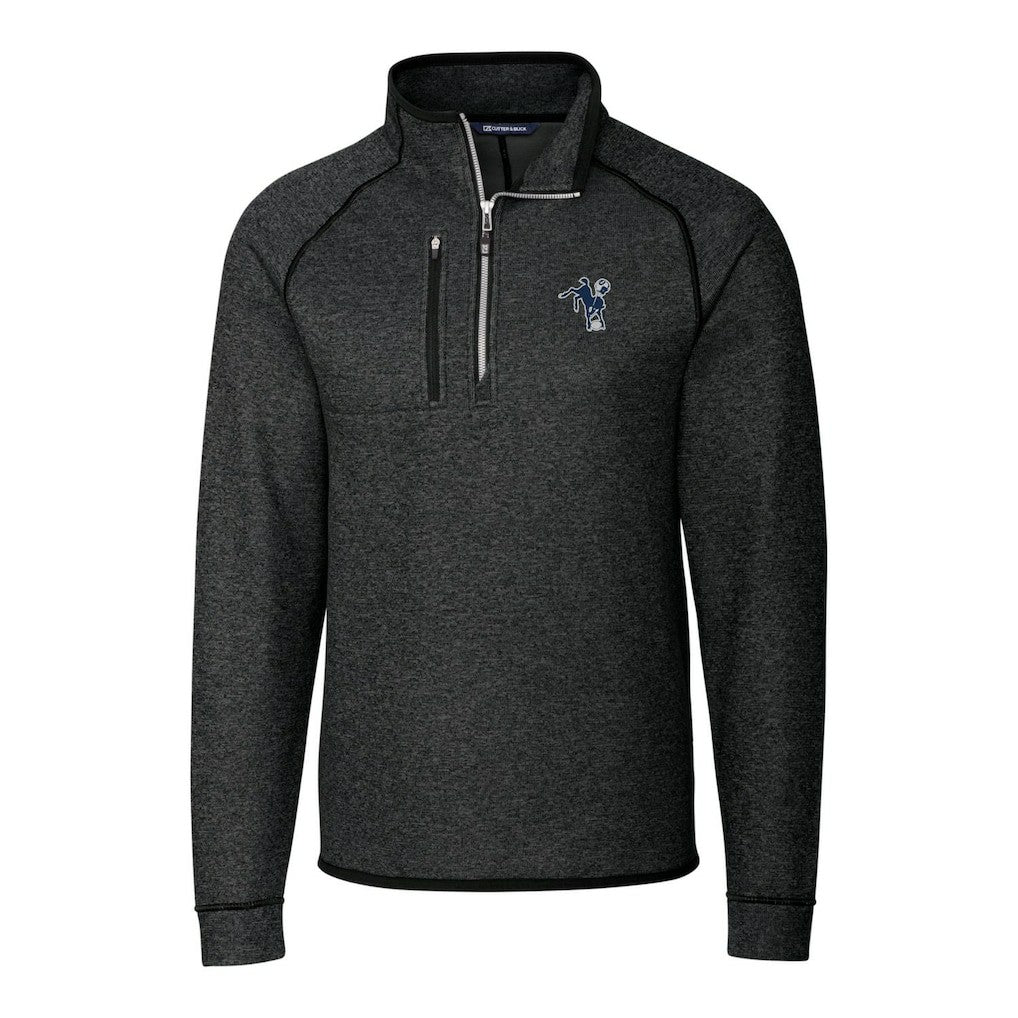Indianapolis Colts Cutter & Buck Mainsail Sweater-Knit Big & Tall Half-Zip Pullover Jacket - Heather Charcoal outlet