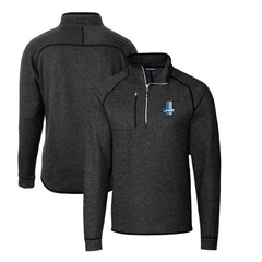 Detroit Lions Cutter & Buck Mainsail Sweater-Knit Big & Tall Half-Zip Pullover Jacket - Heather Charcoal outlet