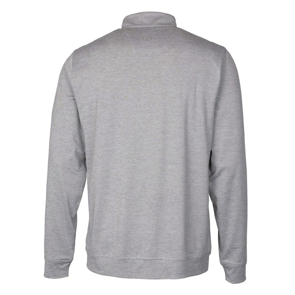 Cleveland Browns Cutter & Buck Stealth Heathered Big & Tall Throwback Logo Quarter-Zip Pullover Top - Gray cheap