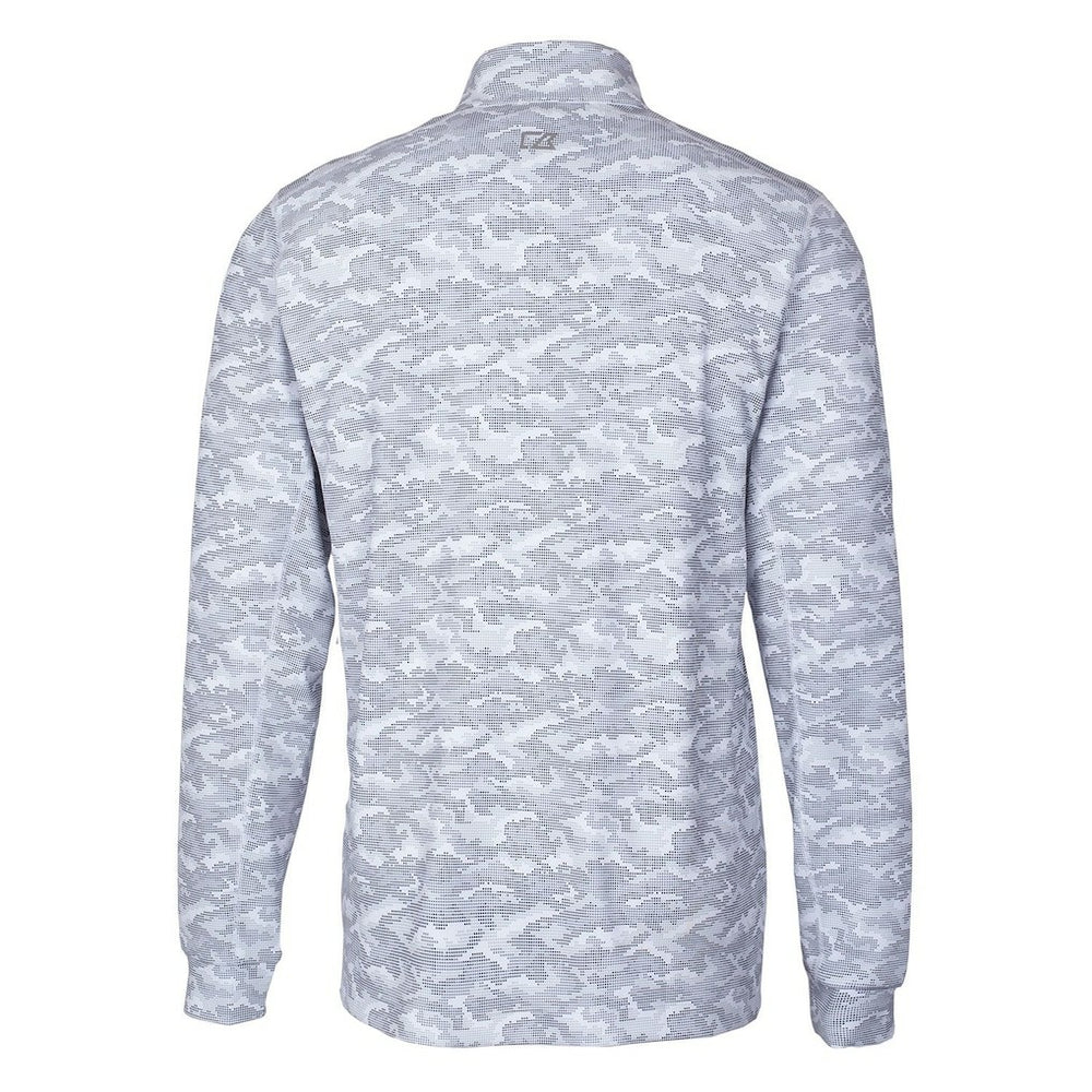 Buffalo Bills Cutter & Buck Throwback Logo Big & Tall Traverse Camo Print Stretch Quarter-Zip Pullover Top - Charcoal for sale