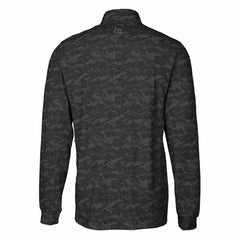 Detroit Lions Cutter & Buck Throwback Logo Big & Tall Traverse Camo Print Stretch Quarter-Zip Pullover Top - Black sale