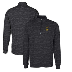 Pittsburgh Steelers Cutter & Buck Throwback Logo Big & Tall Traverse Camo Print Stretch Quarter-Zip Pullover Top - Black outlet