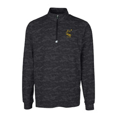 Pittsburgh Steelers Cutter & Buck Throwback Logo Big & Tall Traverse Camo Print Stretch Quarter-Zip Pullover Top - Black outlet