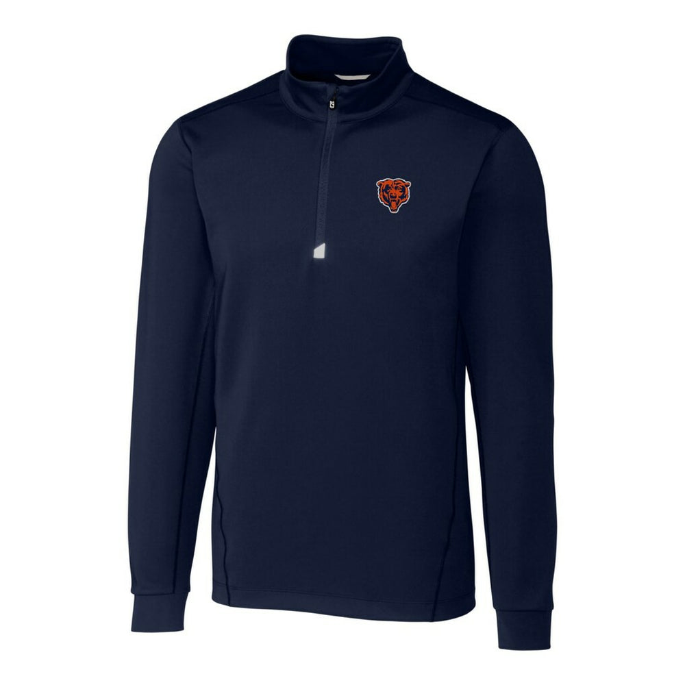 Chicago Bears Cutter & Buck Throwback Logo Traverse Stretch Quarter-Zip Big & Tall Pullover Top - Navy discount
