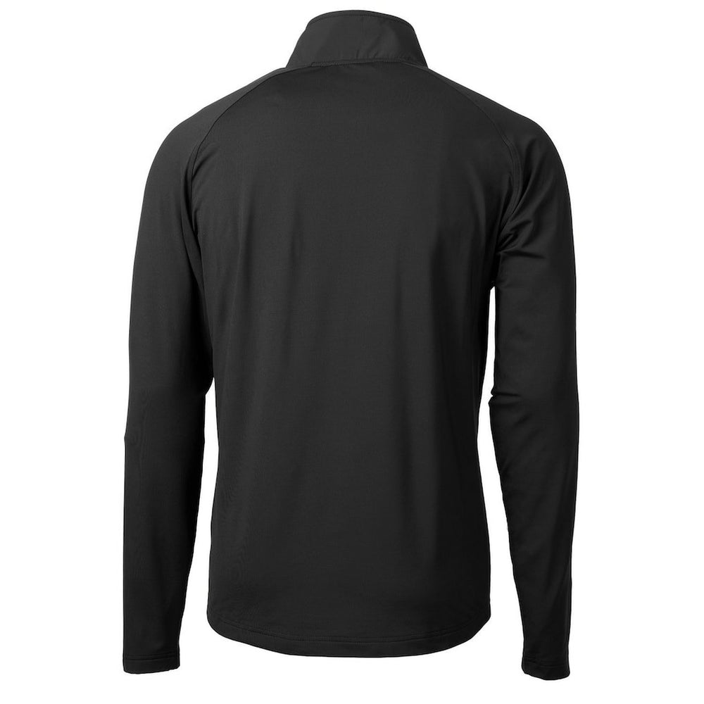 Atlanta Falcons Cutter & Buck Adapt Eco Knit Hybrid Recycled Quarter-Zip Throwback Pullover Top - Black cheap