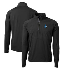 Detroit Lions Cutter & Buck Adapt Eco Knit Hybrid Recycled Quarter-Zip Throwback Pullover Top - Black online