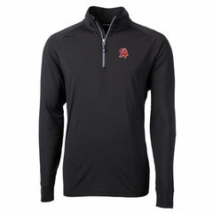 Tampa Bay Buccaneers Cutter & Buck Adapt Eco Knit Stretch Recycled Quarter-Zip Throwback Pullover Top - Black for sale