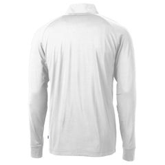 Denver Broncos Cutter & Buck Adapt Eco Knit Stretch Recycled Quarter-Zip Throwback Pullover Top - White sale