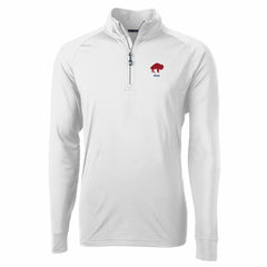 Buffalo Bills Cutter & Buck Adapt Eco Knit Stretch Recycled Quarter-Zip Throwback Pullover Top - White for sale