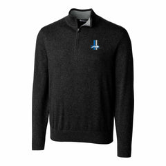 Detroit Lions Cutter & Buck Throwback Logo Lakemont Tri-Blend Quarter-Zip Pullover Sweater - Black discount