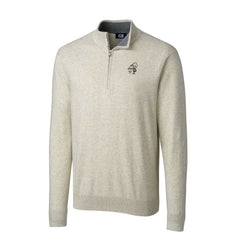 New Orleans Saints Cutter & Buck Throwback Logo Lakemont Tri-Blend Quarter-Zip Pullover Sweater - Oatmeal for sale