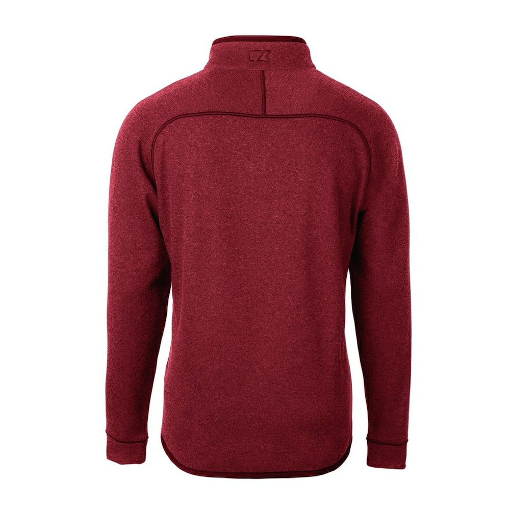 San Francisco 49ers Cutter & Buck Mainsail Sweater-Knit Half-Zip Pullover Jacket - Scarlet on sale