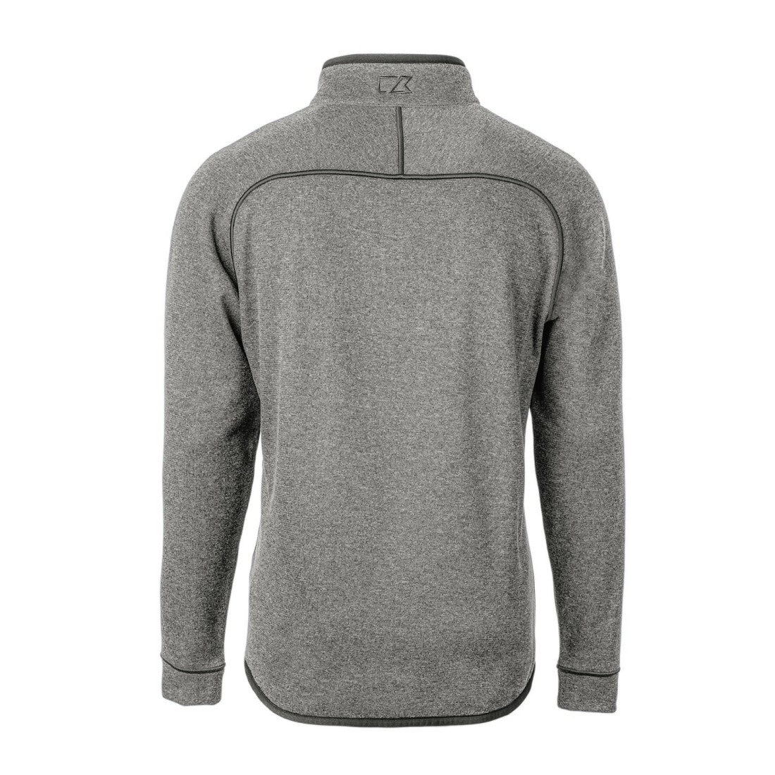 Detroit Lions Cutter & Buck Throwback Logo Mainsail Sweater-Knit Half-Zip Pullover Jacket - Heather Gray for sale