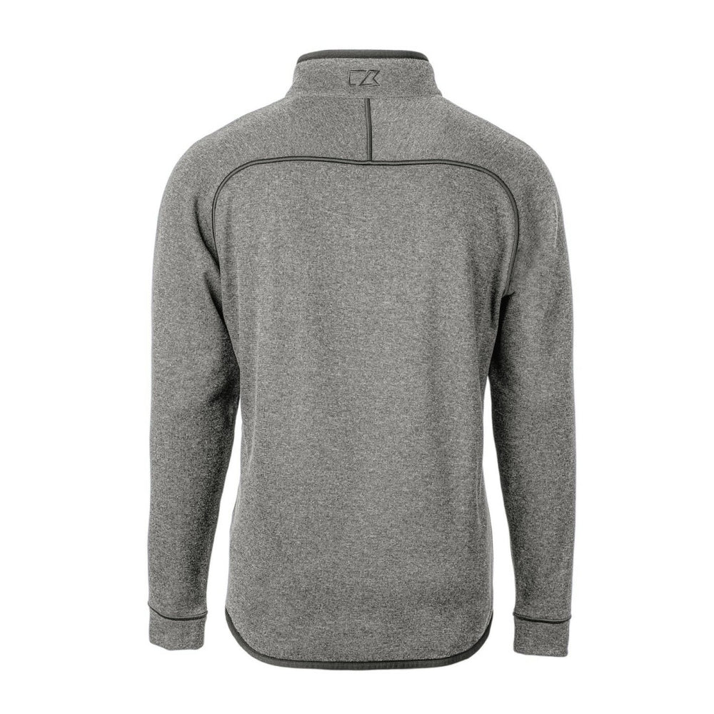 Detroit Lions Cutter & Buck Throwback Logo Mainsail Sweater-Knit Half-Zip Pullover Jacket - Heather Gray for sale
