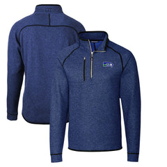 Seattle Seahawks Cutter & Buck Throwback Logo Mainsail Sweater-Knit Half-Zip Pullover Jacket - Heather Royal outlet
