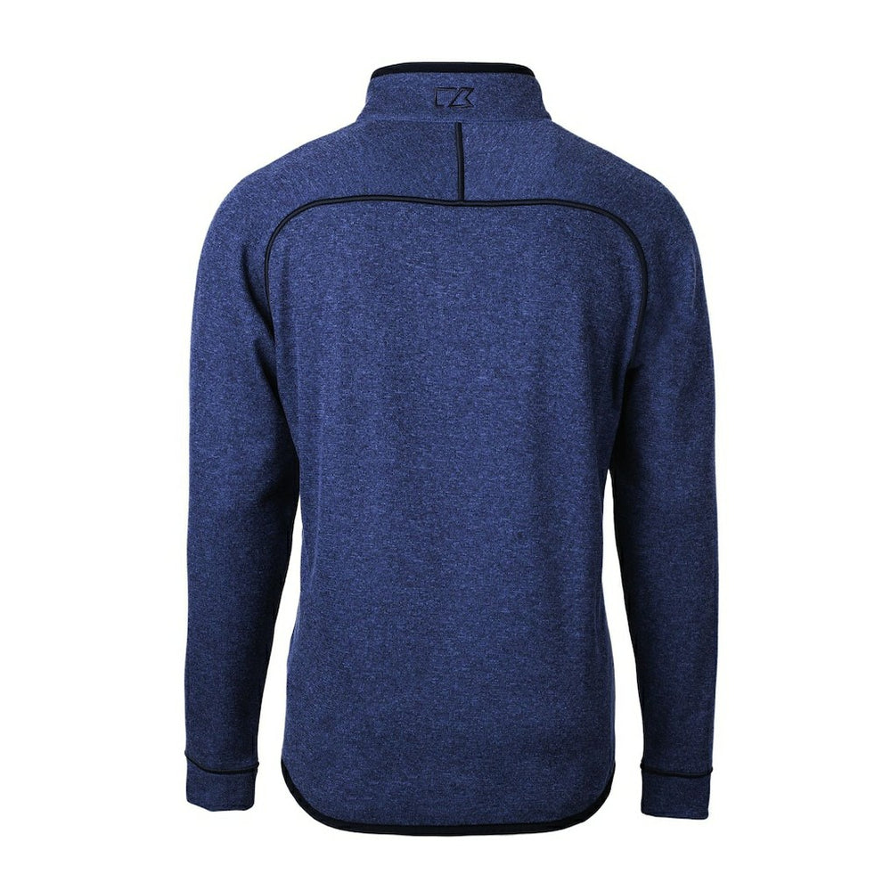 Denver Broncos Cutter & Buck Throwback Logo Mainsail Sweater-Knit Half-Zip Pullover Jacket - Heather Royal outlet