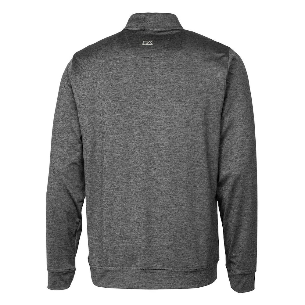 New York Jets Cutter & Buck Stealth Heathered Throwback Logo Quarter-Zip Pullover Top - Steel cheap