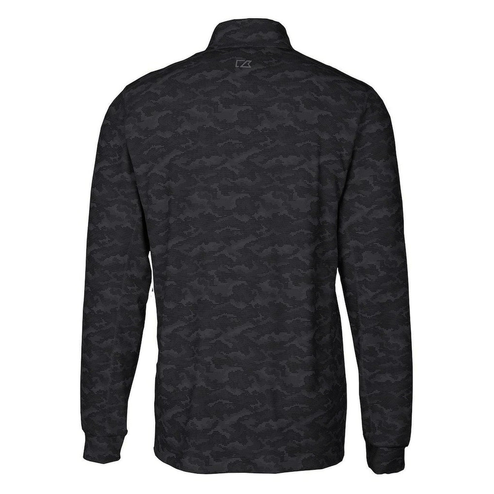 San Francisco 49ers Cutter & Buck Throwback Logo Traverse Camo Print Stretch Quarter-Zip Pullover Top - Black online
